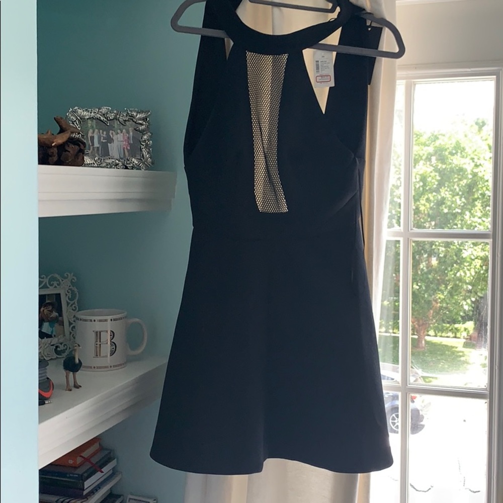 Kendall + Kylie black high necked dress